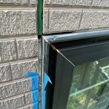 外壁コーキングの施工前